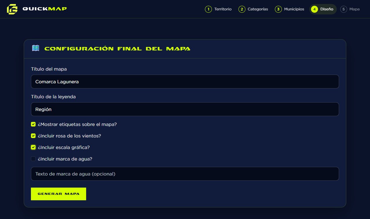 Configuración del mapa